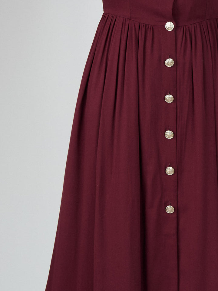 Elena - Elegantes Maxikleid sportlich aus Leinen mit V-Ausschnitt und ärmellosem Schnitt