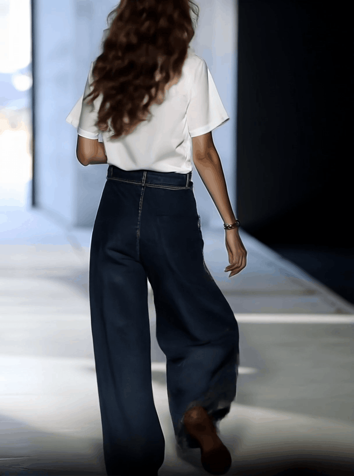 Mareike - Hose lässig für den Alltag aus Jeansstoff mit Taschen