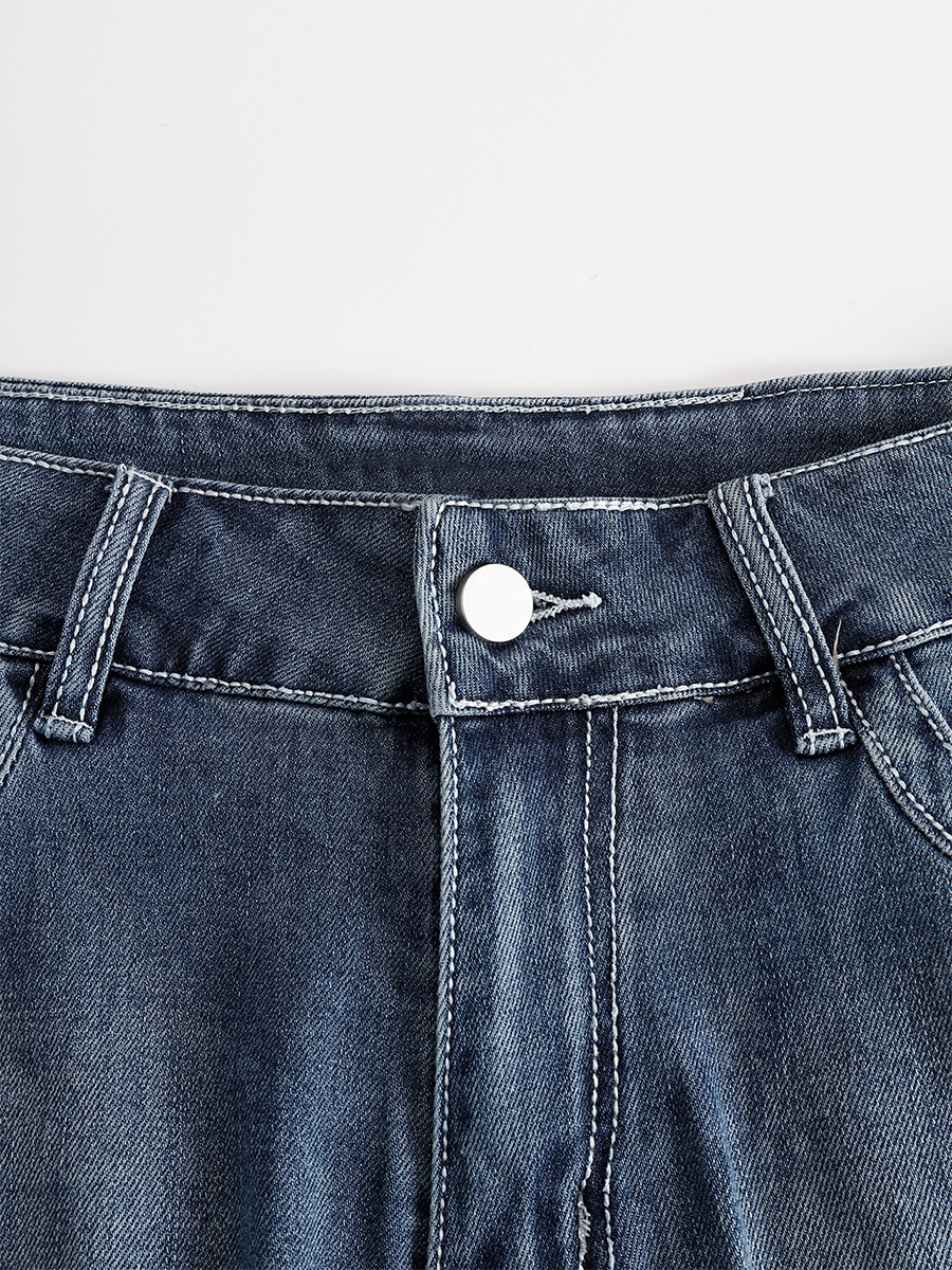 Frauke - Hose Western für den Urlaub aus Jeansstoff mit Fransen