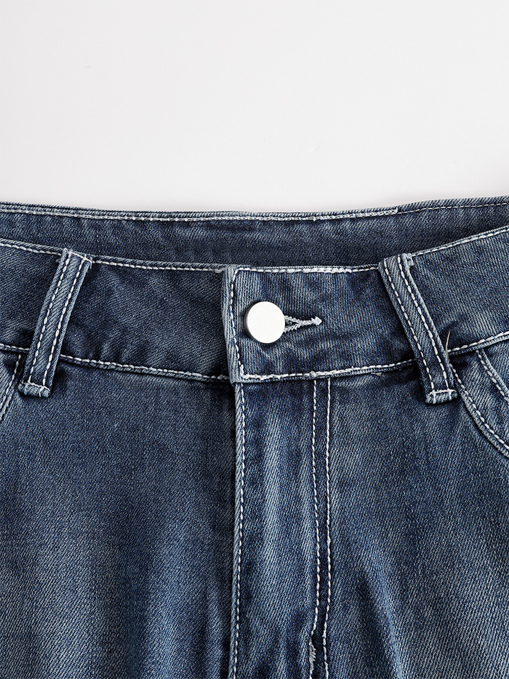 Frauke - Hose Western für den Urlaub aus Jeansstoff mit Fransen