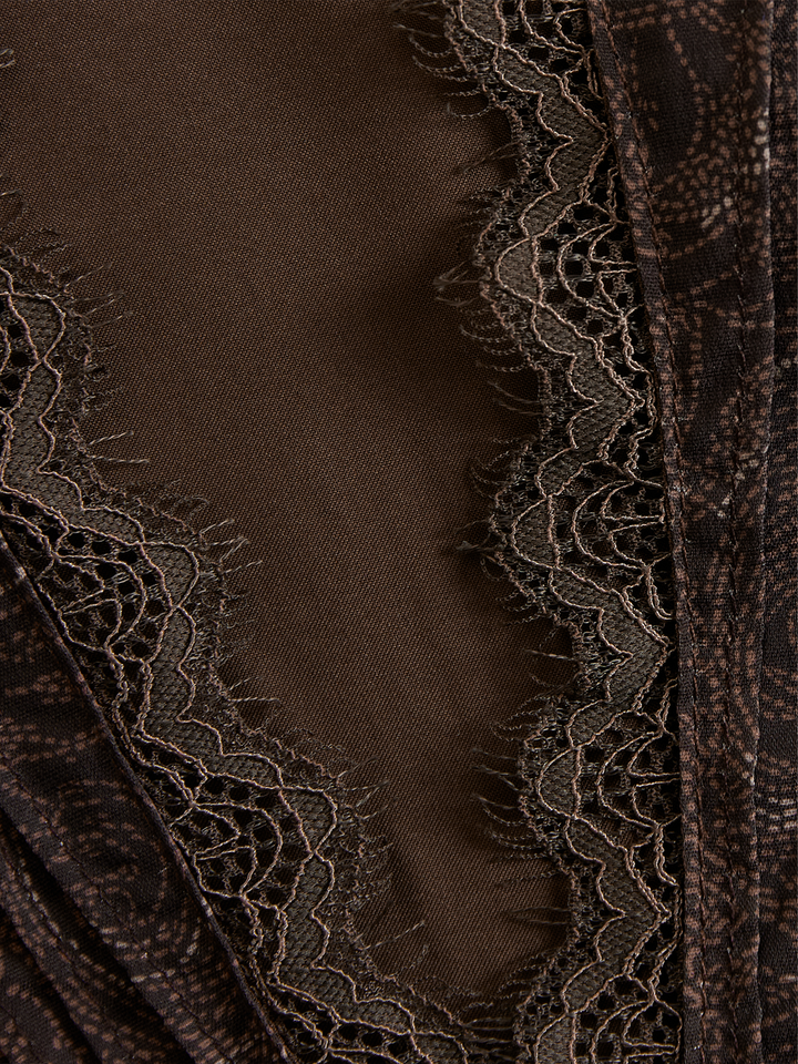 Silke - Bluse elegant für den Alltag aus Spitze mit V-Ausschnitt und Einsätze aus Spitze