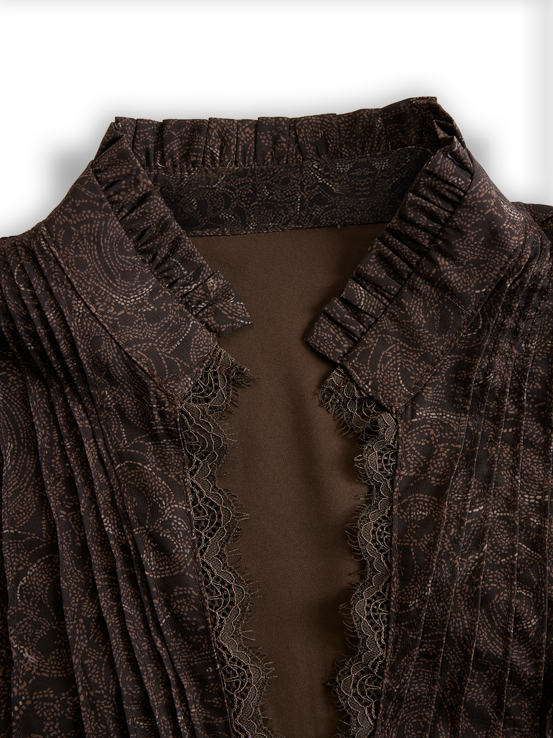 Silke - Bluse elegant für den Alltag aus Spitze mit V-Ausschnitt und Einsätze aus Spitze