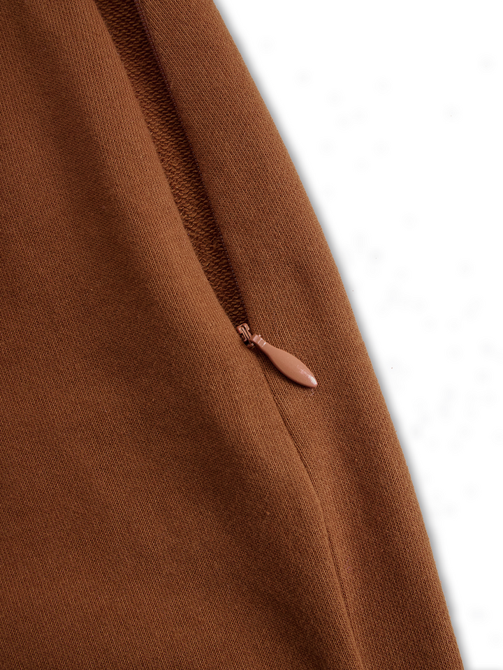 Frida - Midikleid Western im Retro-Stil aus Leinen mit Fransen und V-Ausschnitt
