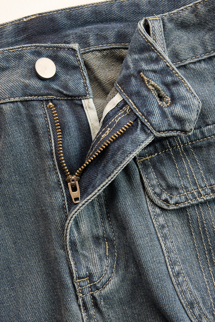 Bärbel - Hose lässig Western aus Jeansstoff Farbverlauf