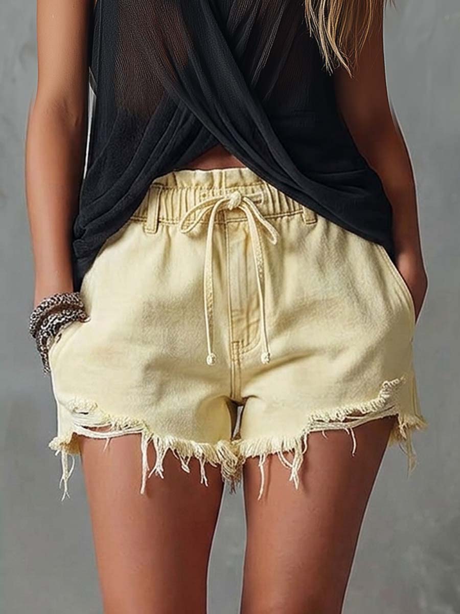 Alina - Shorts lässig Western aus Jeansstoff