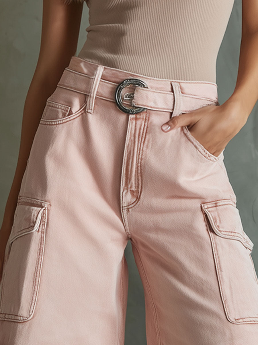 Josefine - Shorts Western im Retro-Stil aus Jeansstoff mit Taschen