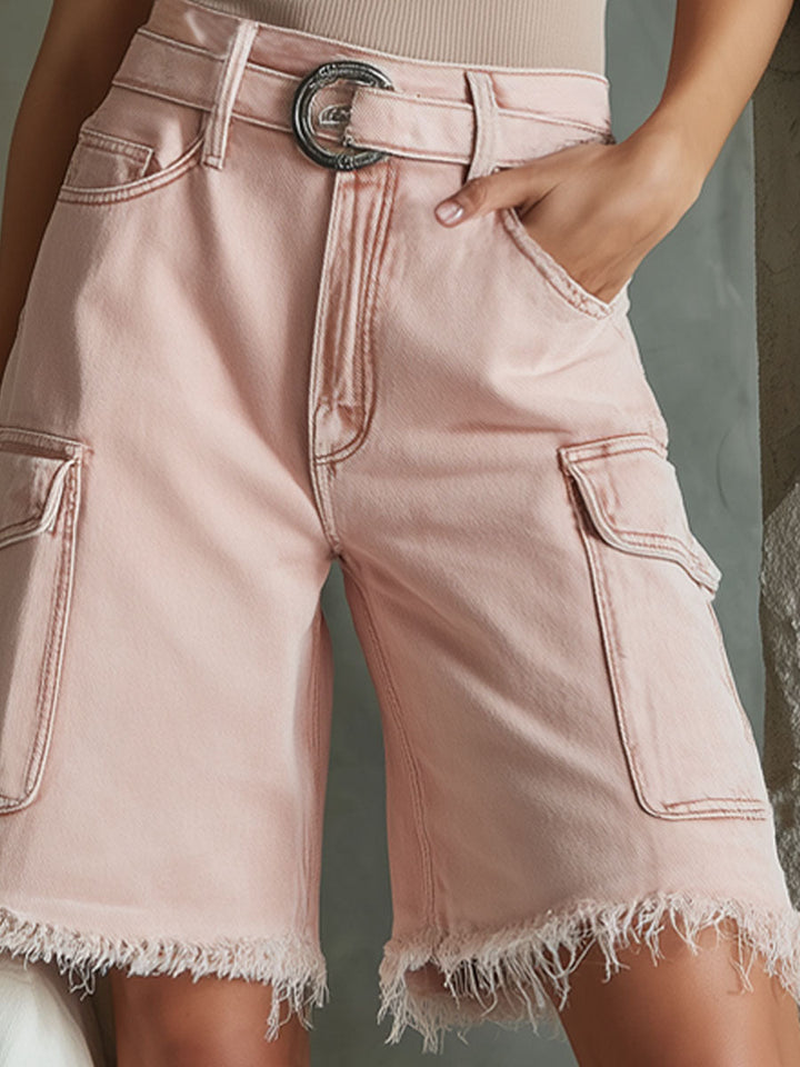 Josefine - Shorts Western im Retro-Stil aus Jeansstoff mit Taschen