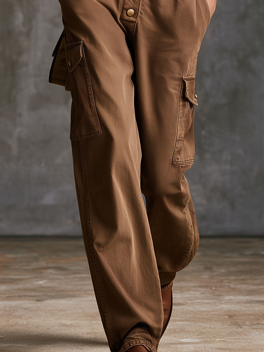 Annika - Overall Western im Retro-Stil aus Jeansstoff mit Kragen