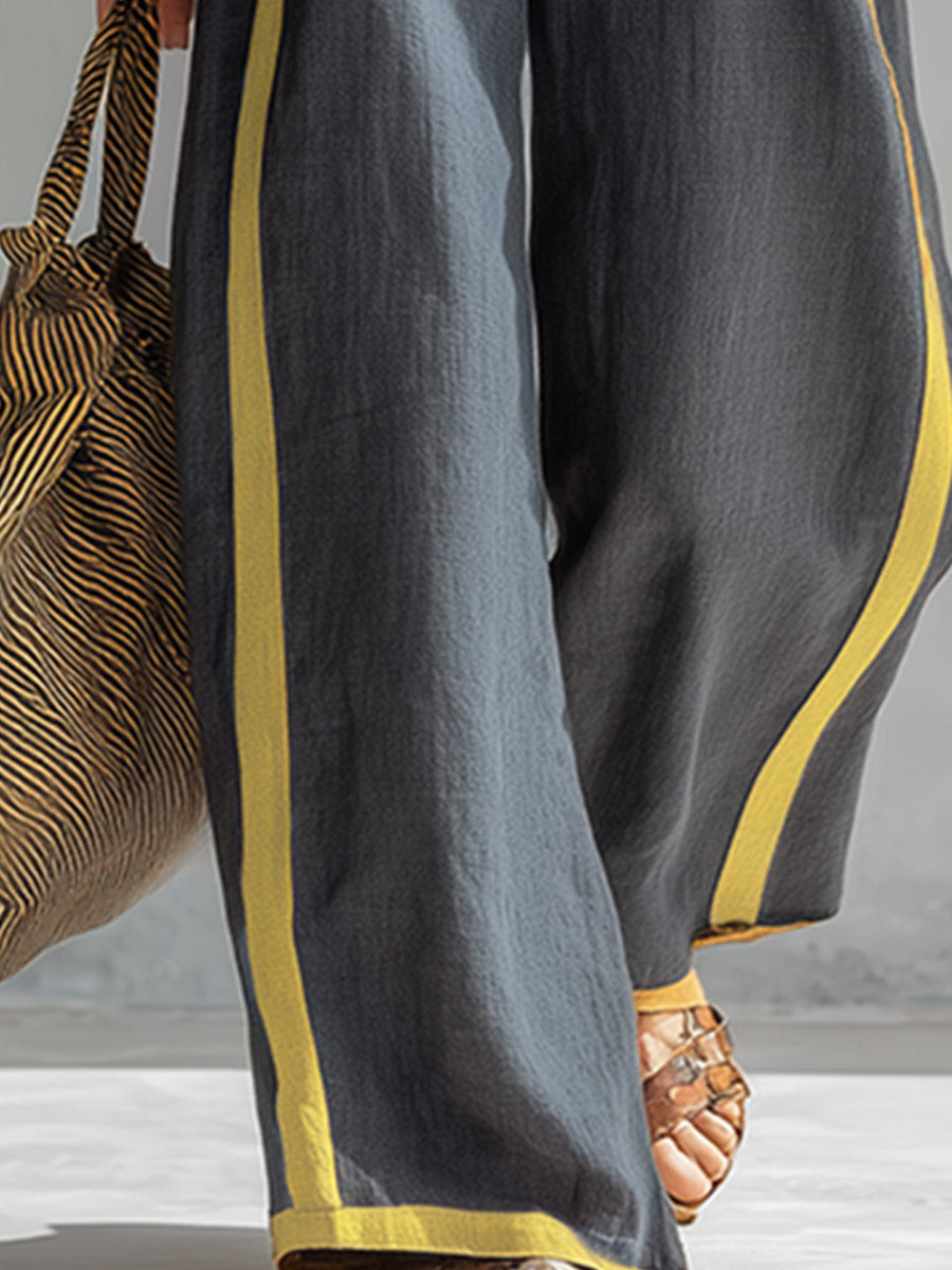 Britta - Lässiges elegantes Hosen-Ensemble aus Leinen