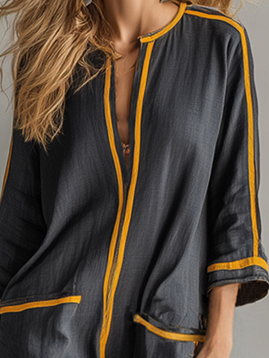 Maike - Elegantes Maxikleid sportlich aus Leinen