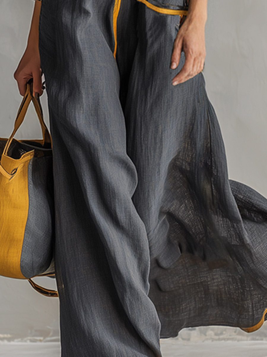 Maike - Elegantes Maxikleid sportlich aus Leinen