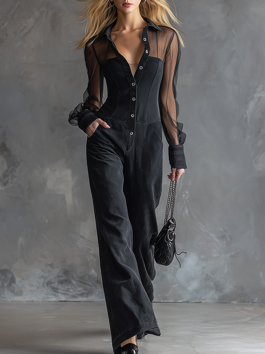 Lilo - Overall elegant im Retro-Stil aus Jeansstoff