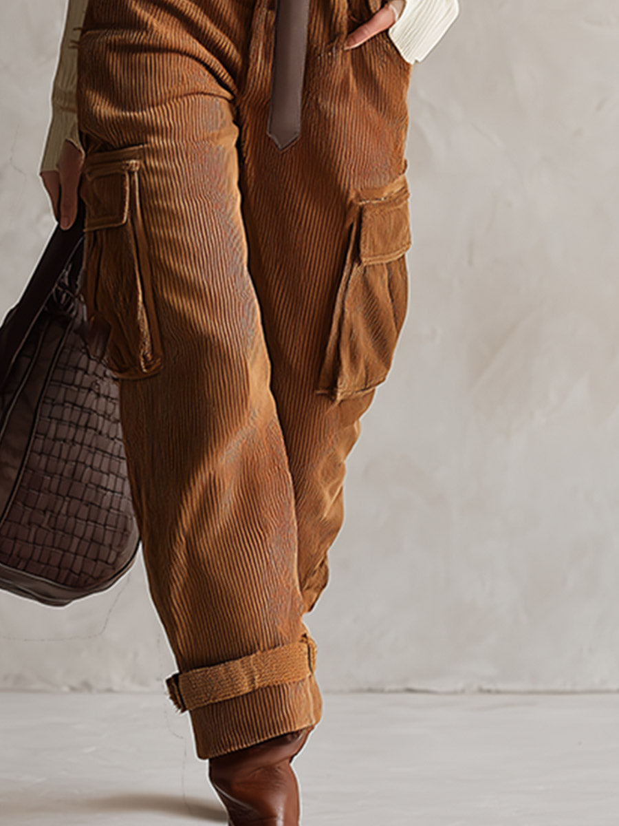 Rosi - Sportliches Hosen-Ensemble im Retro-Stil aus technischem Gewebe