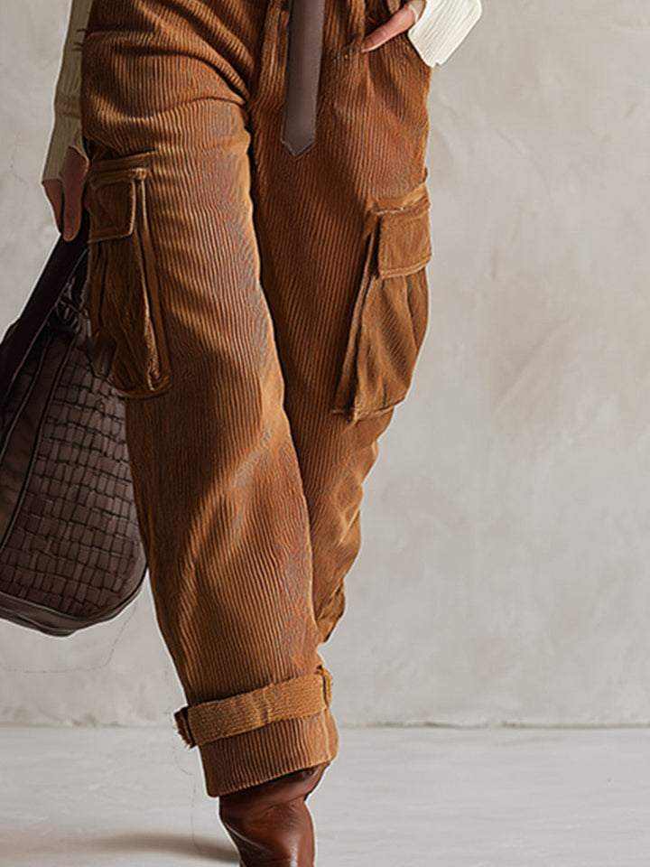 Rosi - Sportliches Hosen-Ensemble im Retro-Stil aus technischem Gewebe