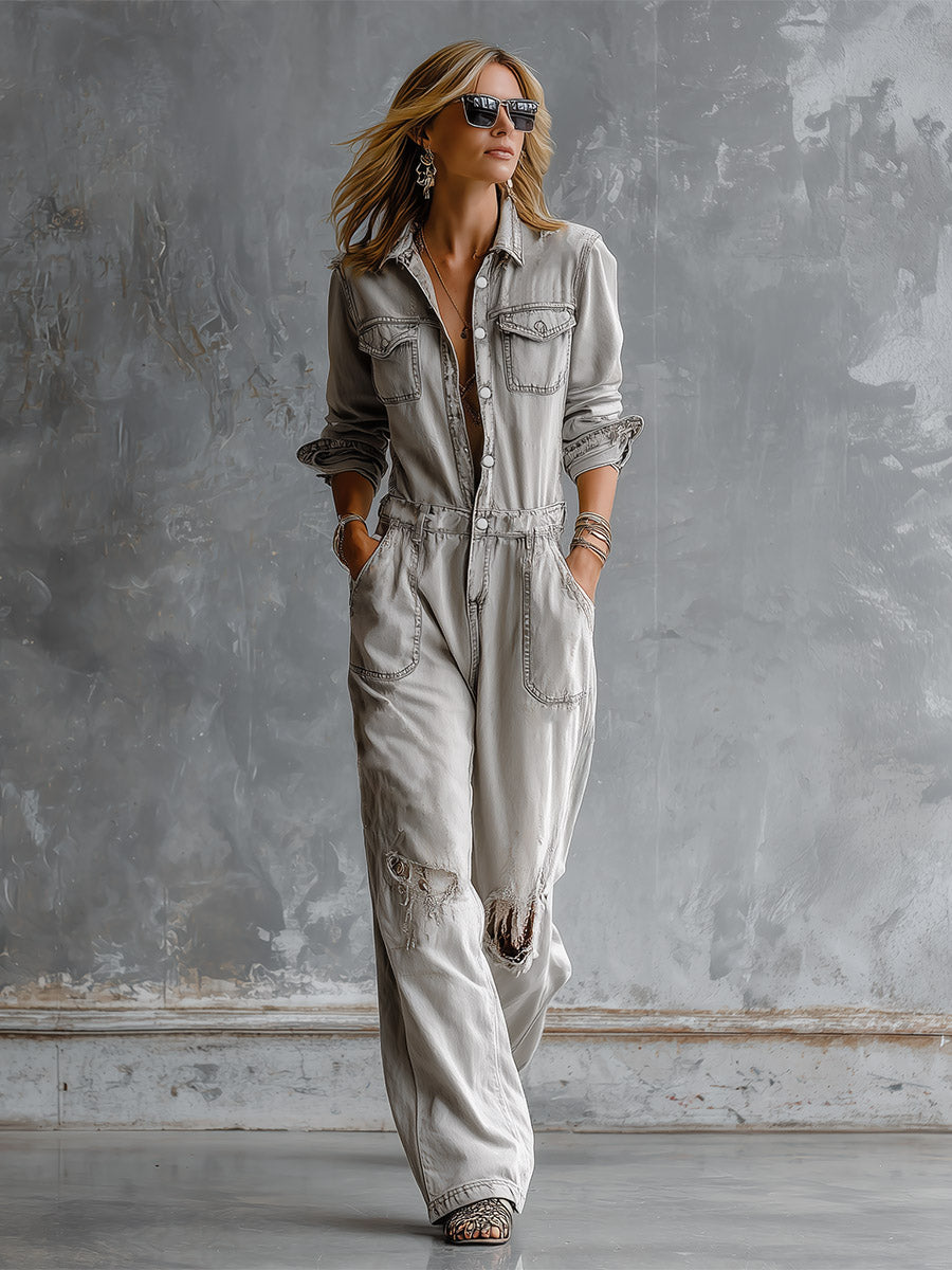 Margarete - Overall lässig für den Alltag aus Jeansstoff