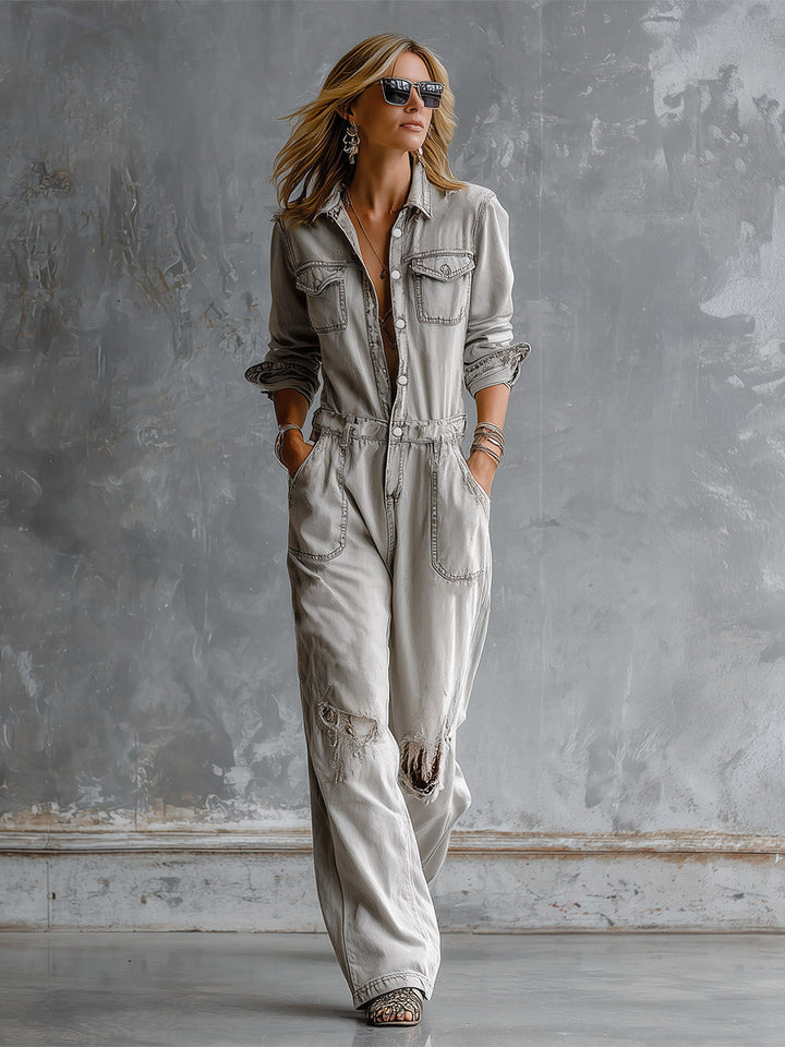 Margarete - Overall lässig für den Alltag aus Jeansstoff