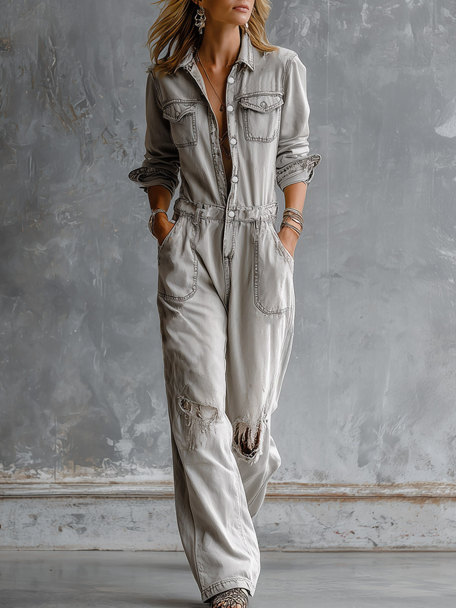Margarete - Overall lässig für den Alltag aus Jeansstoff