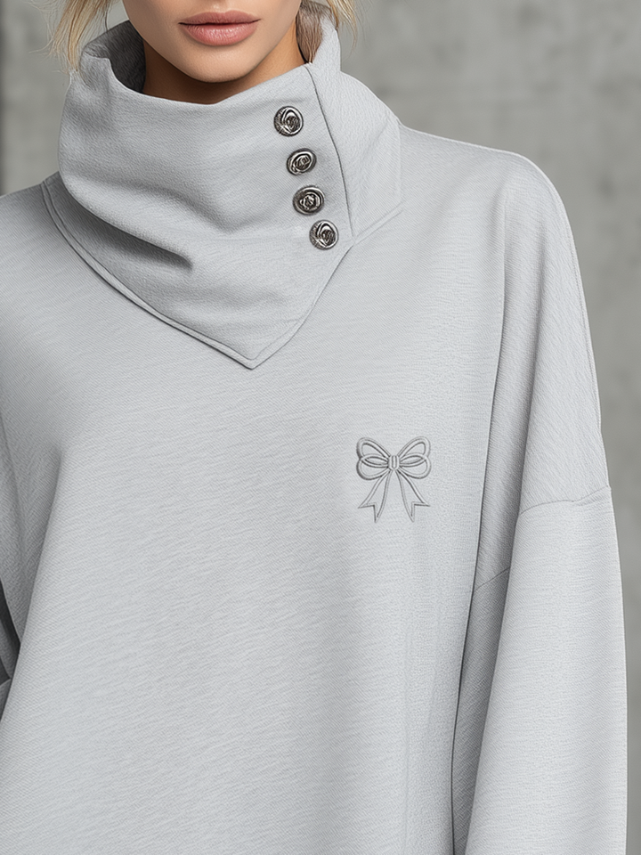Juna - Sportliches Minikleid aus technischem Gewebe mit Kragen