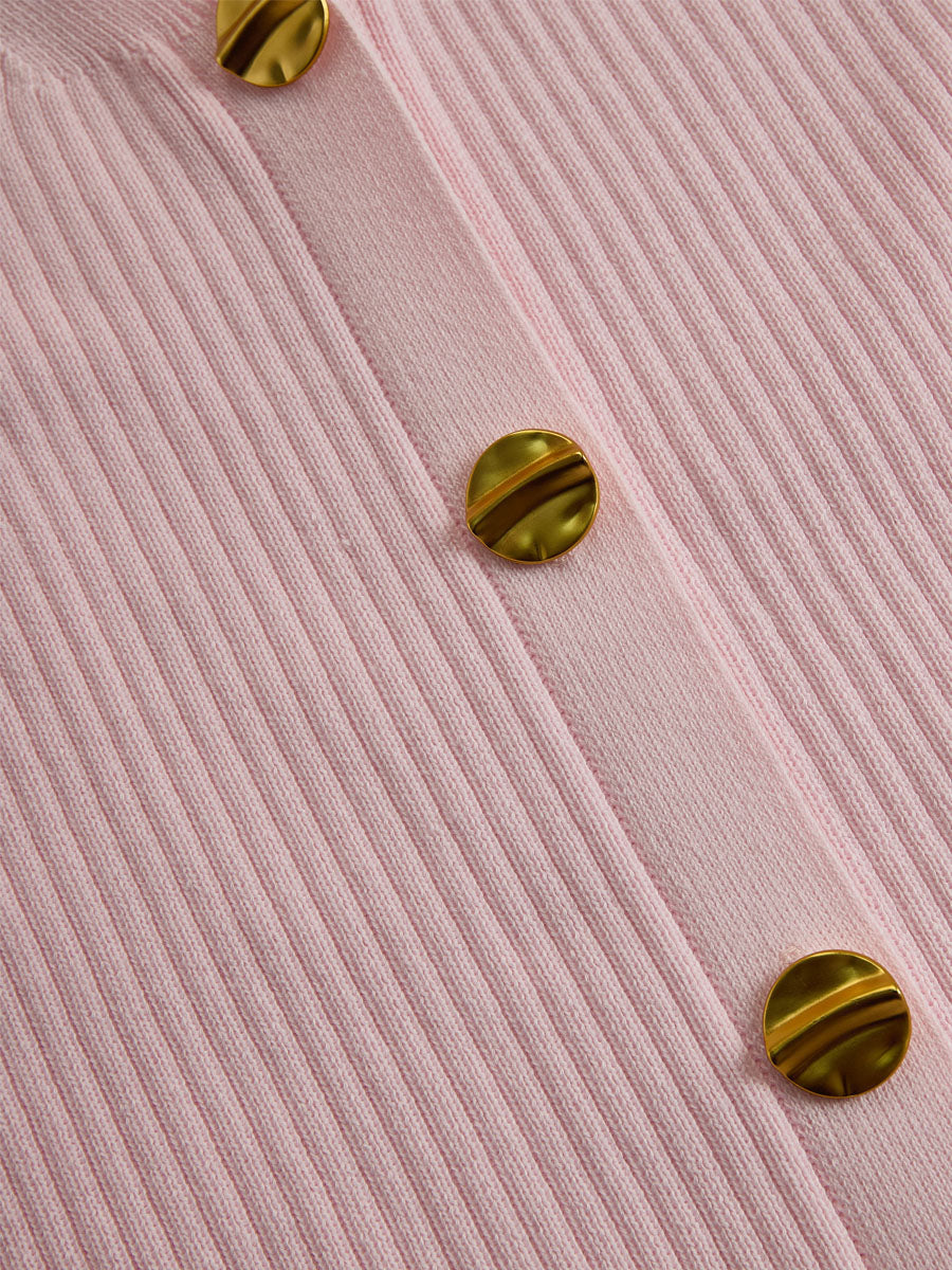 Patricia - Elegantes Minikleid aus Strick mit V-Ausschnitt