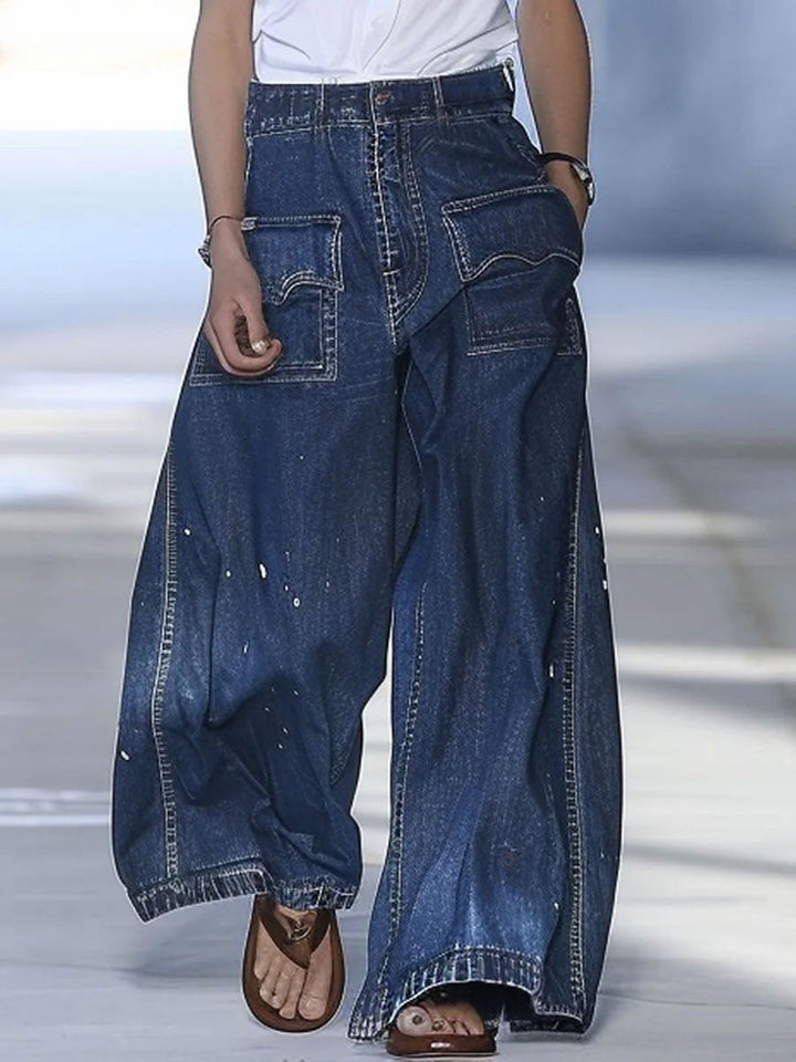 Mareike - Hose lässig für den Alltag aus Jeansstoff mit Taschen