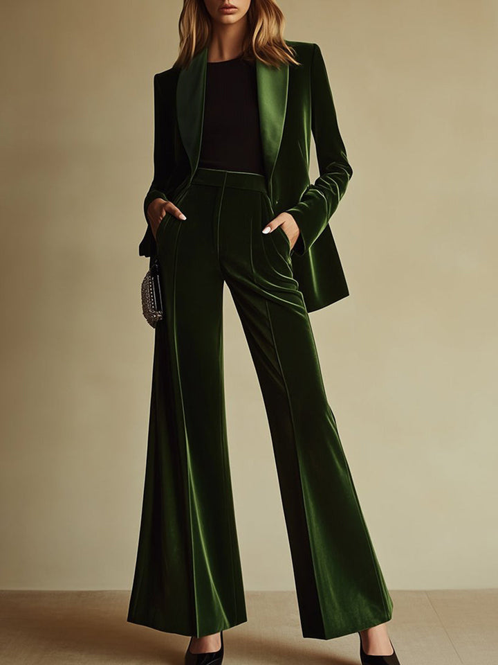 Anouk - Elegantes Hosen-Ensemble im Retro-Stil aus Samt