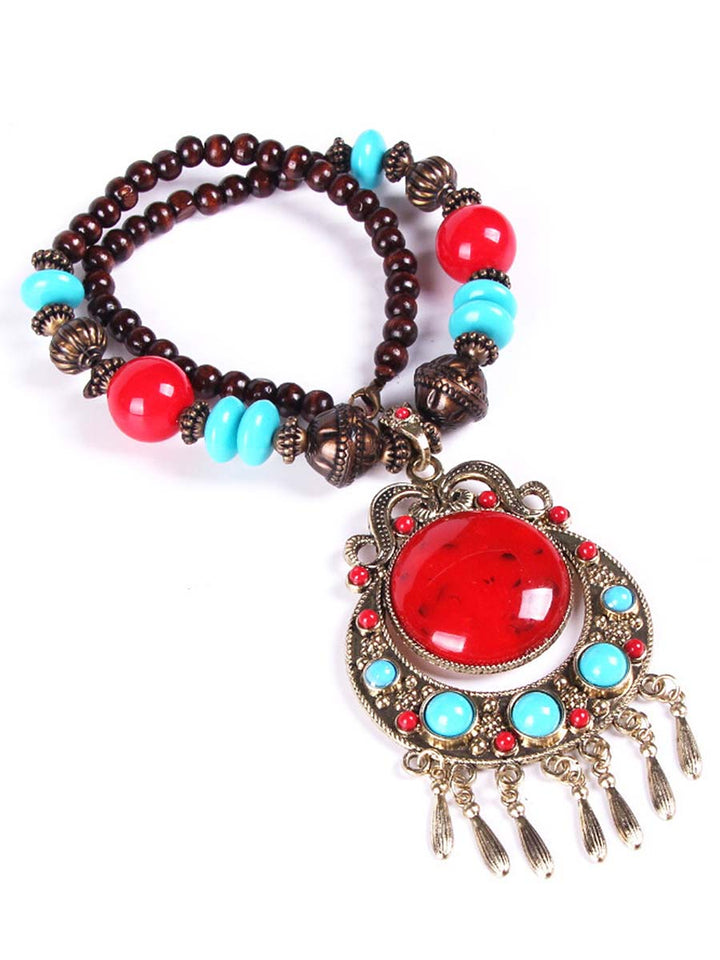 Hermine - Halskette Boho Western mit Detail raffiniert