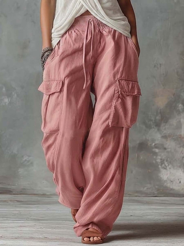 Ida - Lässiges Hosen-Ensemble Retro aus Leinen