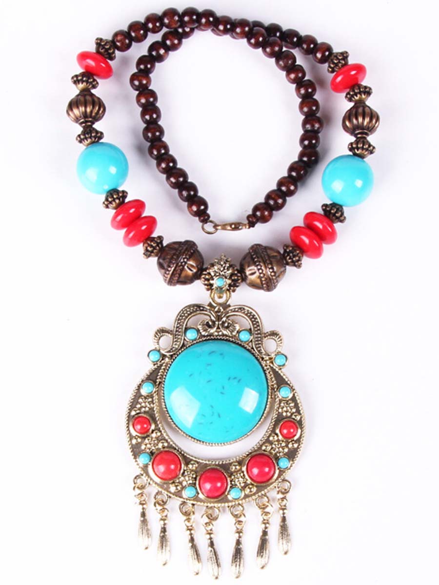 Hermine - Halskette Boho Western mit Detail raffiniert