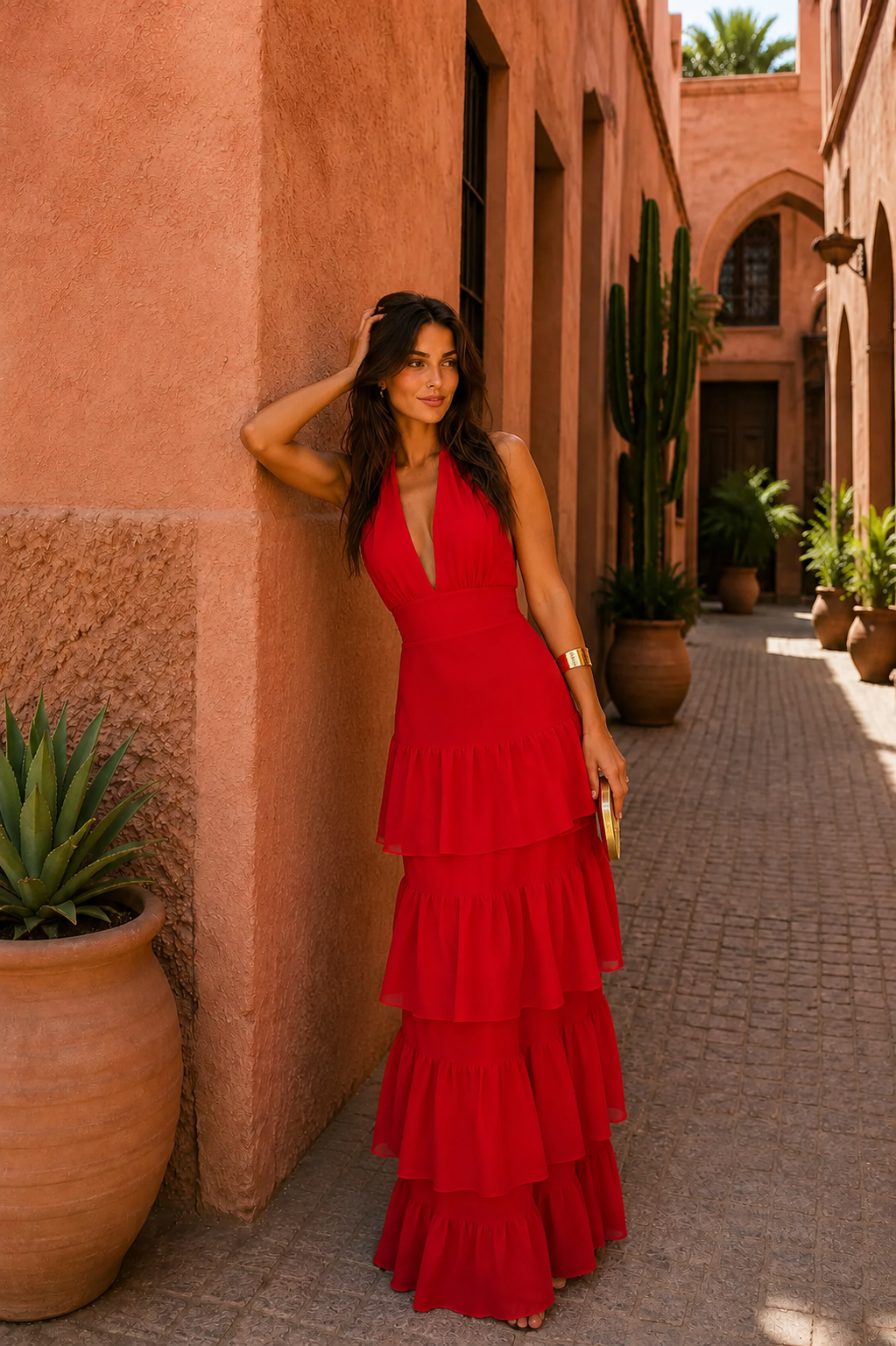 Johanna - Manila Kleid in Rot