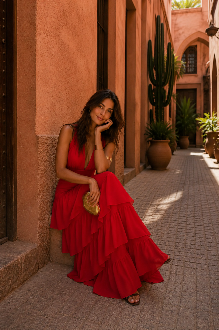 Johanna - Manila Kleid in Rot