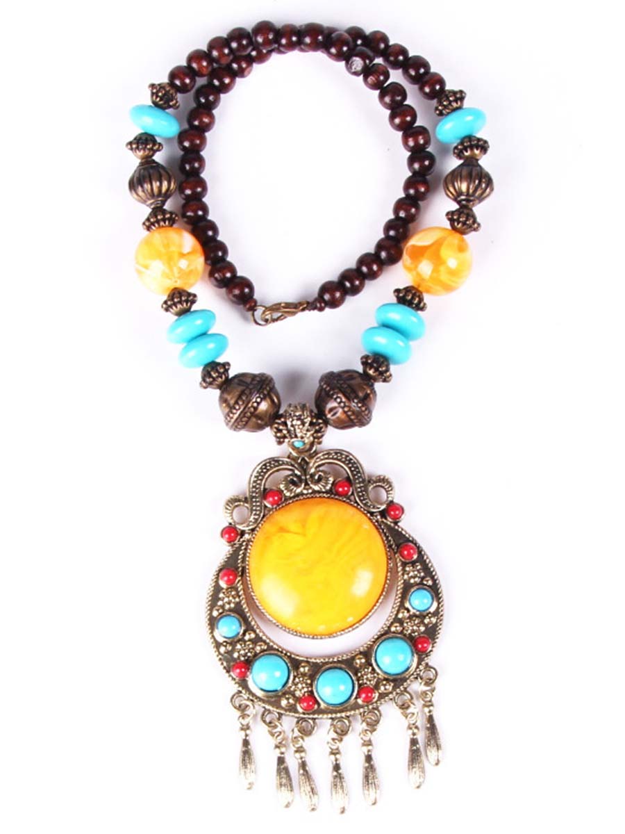 Hermine - Halskette Boho Western mit Detail raffiniert