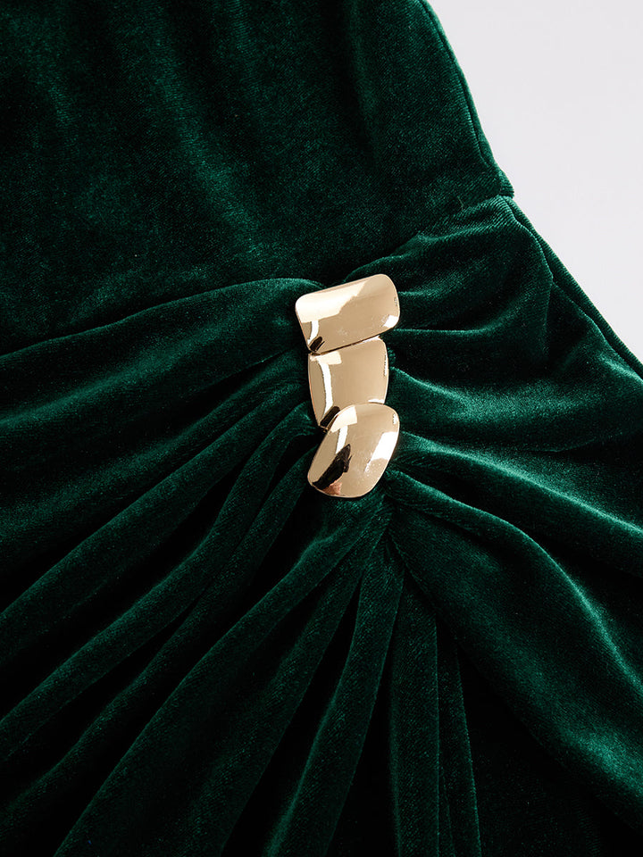 Maja - Elegantes Midikleid für besondere Abende aus Samt