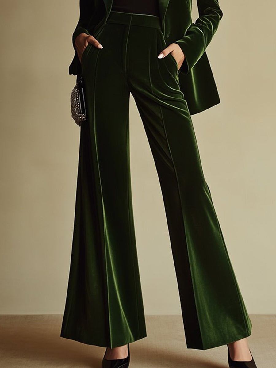 Anouk - Elegantes Hosen-Ensemble im Retro-Stil aus Samt