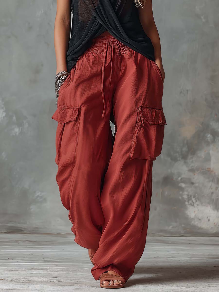 Ida - Lässiges Hosen-Ensemble Retro aus Leinen