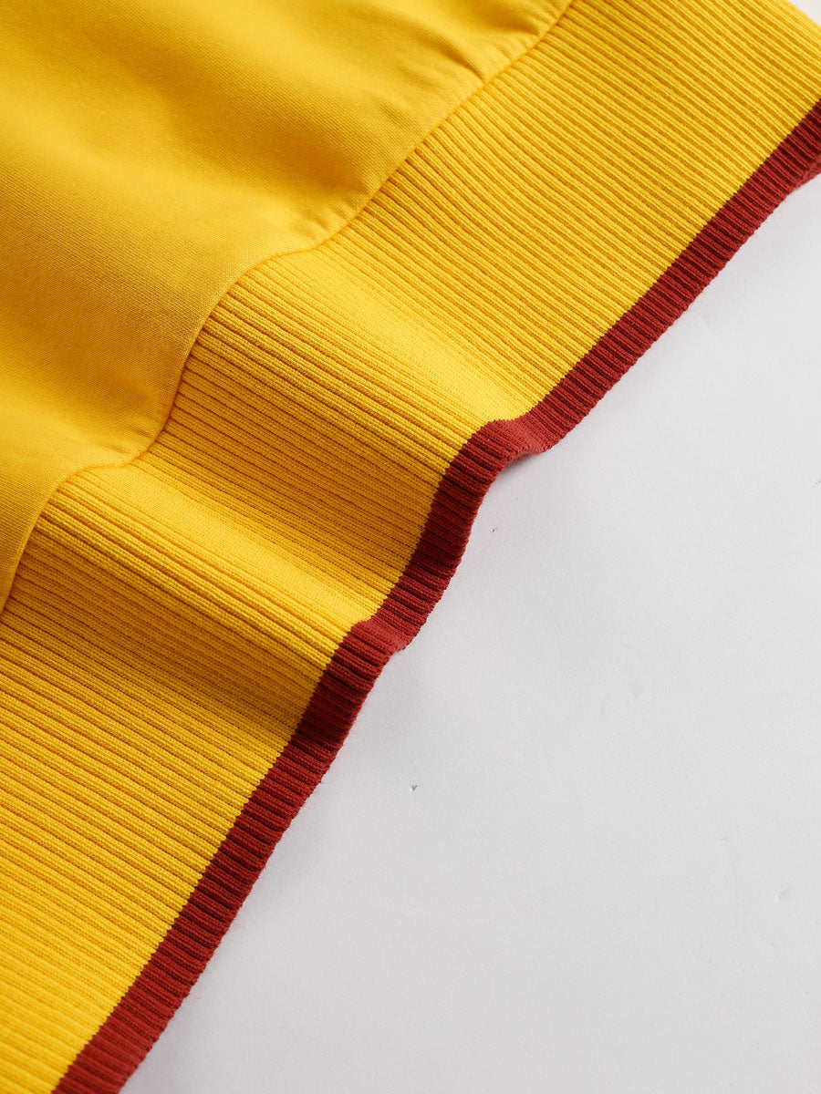 Lilith - Sportliches Hosen-Ensemble im Retro-Stil aus technischem Gewebe gestreift mit Reißverschluss