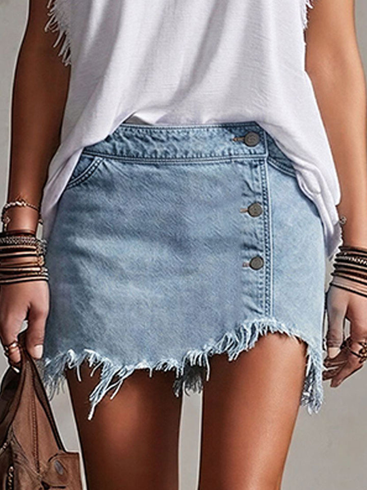 Mathilda - Shorts Western im Retro-Stil aus Jeansstoff