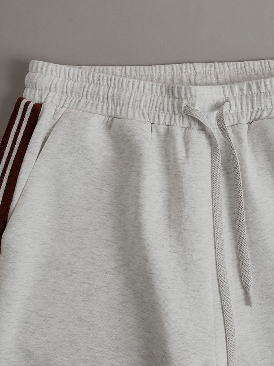 Melina - Ensemble mit shorts sportlich im Retro-Stil aus technischem Gewebe gestreift mit Reißverschluss und Kragen ärmellos