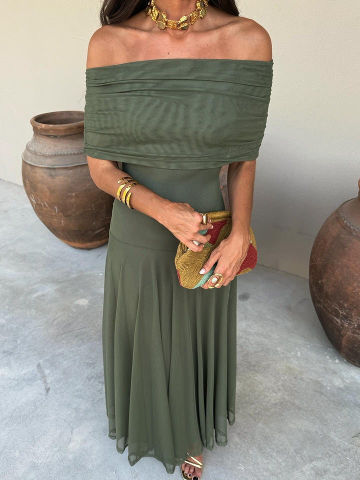 Clara - Langes Toledo Kleid mit fließendem Fall