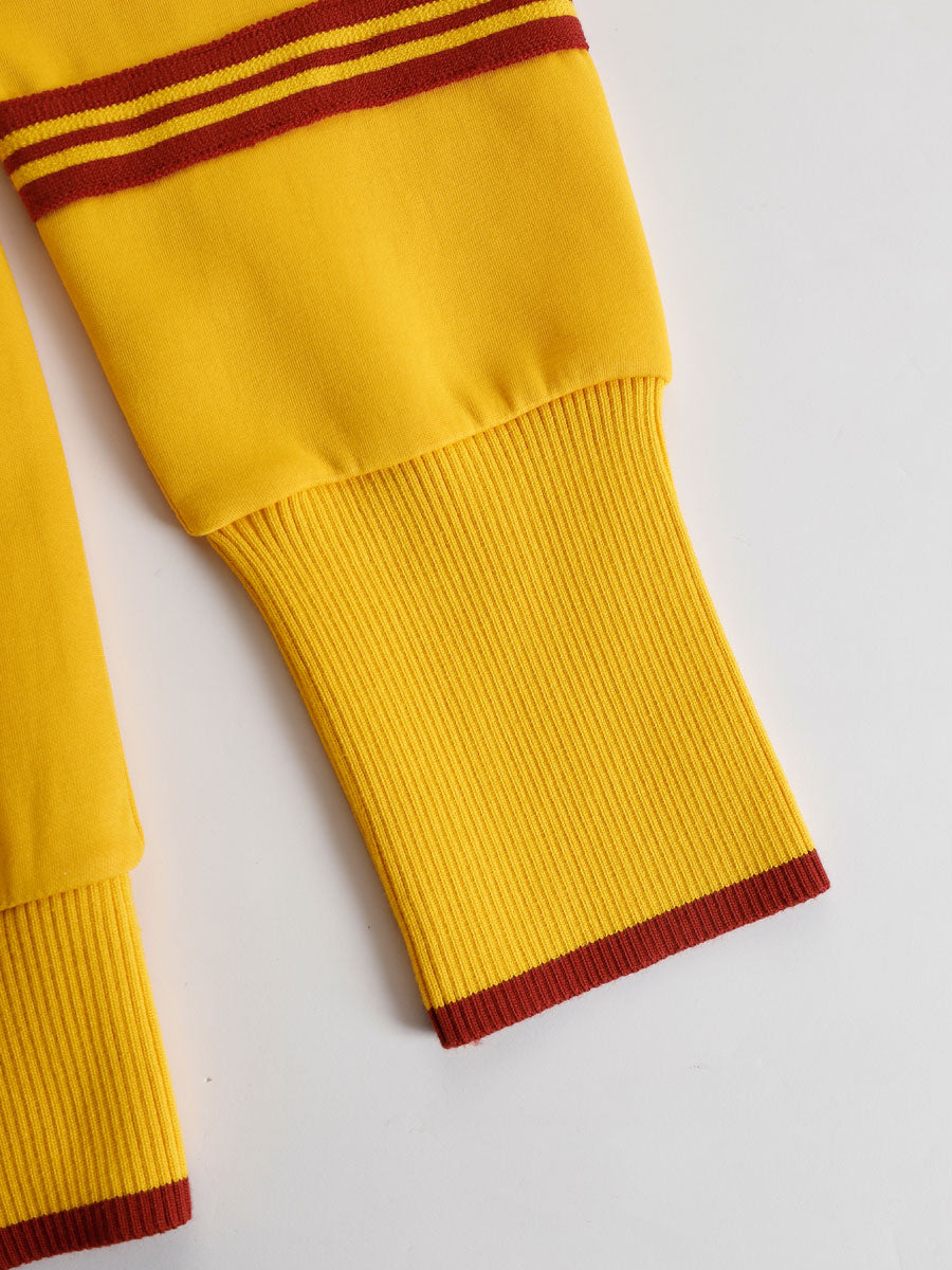 Lilith - Sportliches Hosen-Ensemble im Retro-Stil aus technischem Gewebe gestreift mit Reißverschluss