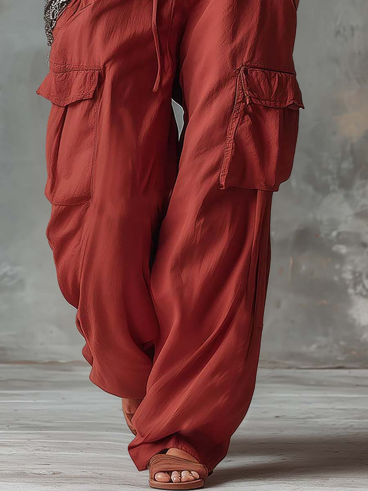 Ida - Lässiges Hosen-Ensemble Retro aus Leinen