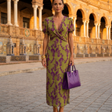 Emilia - Florales Maxikleid mit fließendem Fall
