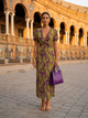 Emilia - Florales Maxikleid mit fließendem Fall