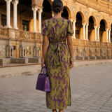 Emilia - Florales Maxikleid mit fließendem Fall