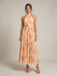 Isabel - Neckholder Kleid mit Aquarellprint