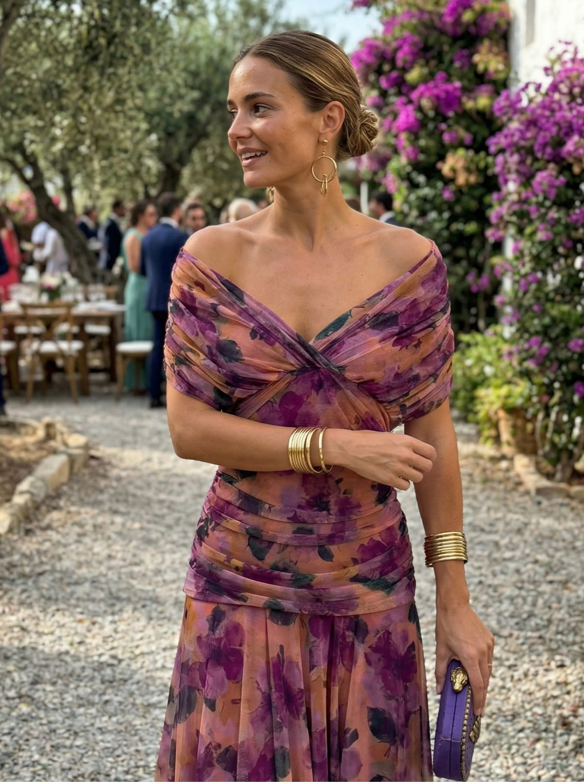 Luisa - Maxikleid mit V Ausschnitt