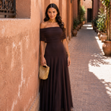 Marlene - Toledo Kleid in warmem Braun
