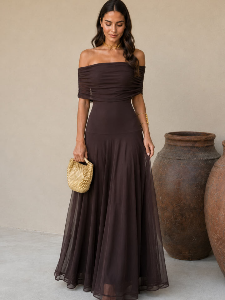 Marlene - Toledo Kleid in warmem Braun