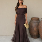 Marlene - Toledo Kleid in warmem Braun