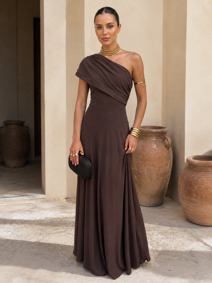 Marlene - Toledo Kleid in warmem Braun