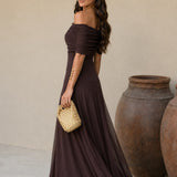 Marlene - Toledo Kleid in warmem Braun